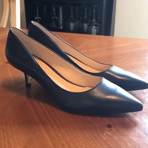 Ivanka Trump Leather Kitten Heels 👠